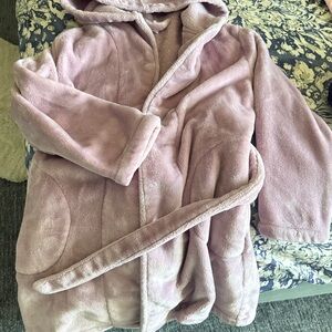 The Company Store Plush Hooded Robe in Blush